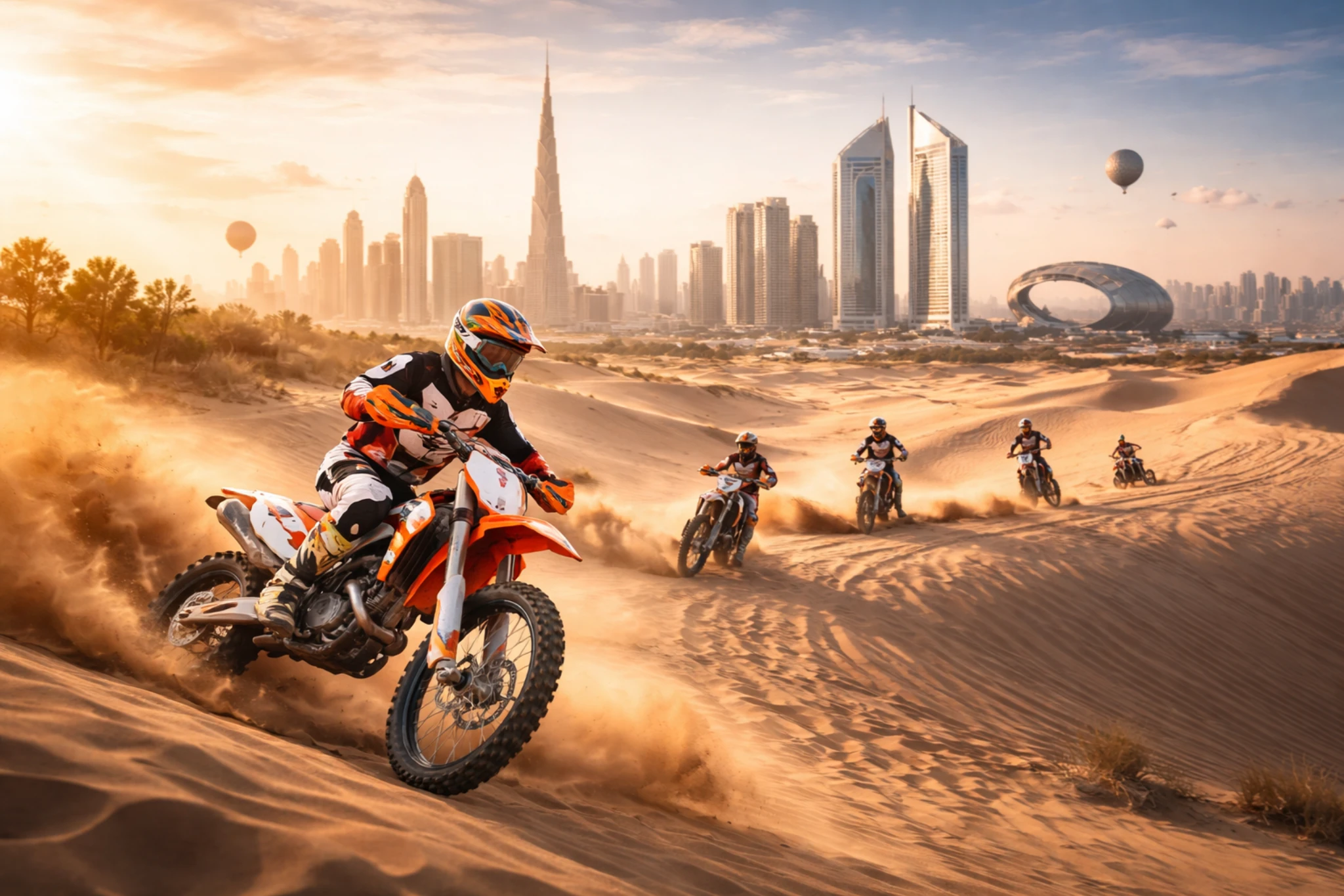 KTM Motocross Dirt Bike Tour - Dubai desert